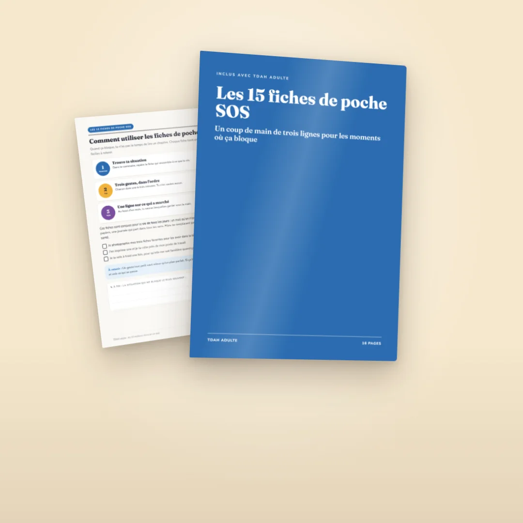 Cadeau Les 15 fiches de poche SOS